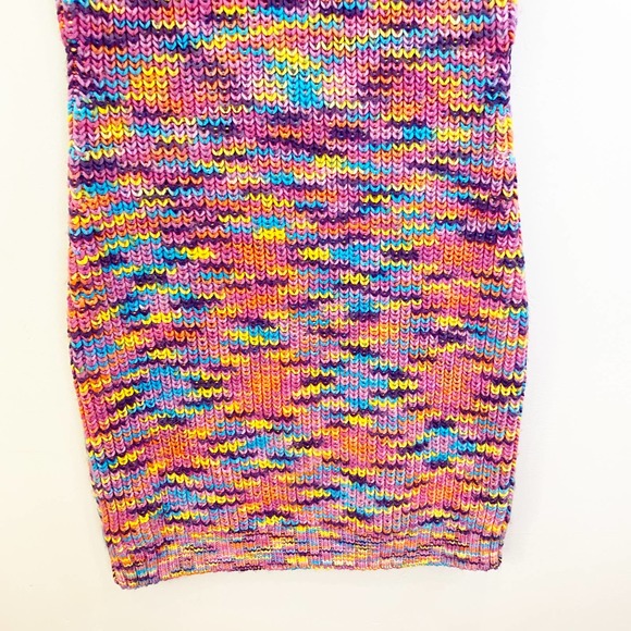 Staud Gardenia Mini Knit Dress xl colorful Barbie - Picture 6 of 12